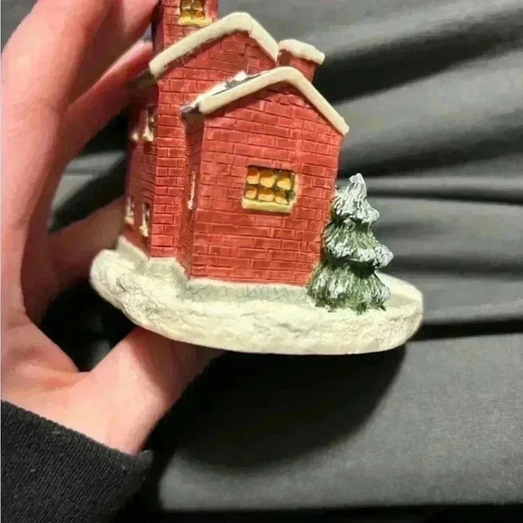 1991 VINTAGE ALBERT E PRICE SPIRIT OF AMERICA VICTORIAN CHRISTMAS HOUSE - Picture 2 of 9